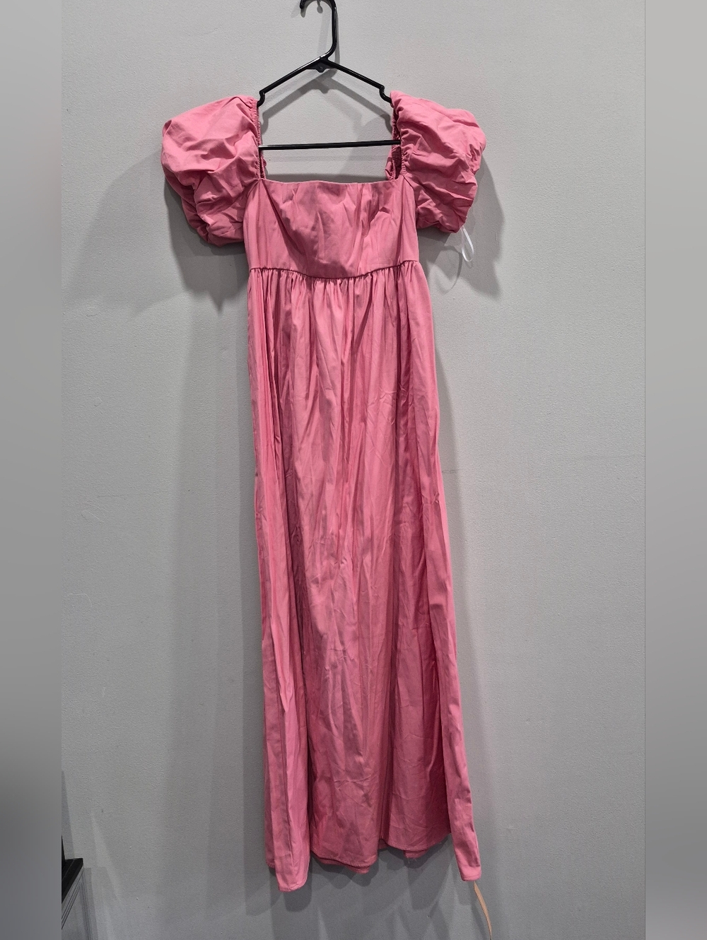 Reformation Aurelia Dress In Ladies Room Pink - Picture 3 of 9